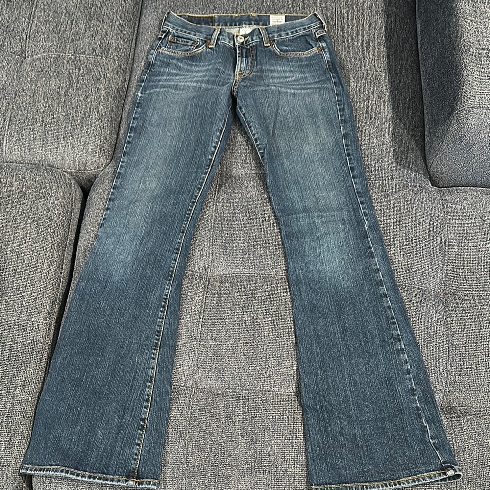 Lucky Brand Blue Flare Wide Leg Jeans